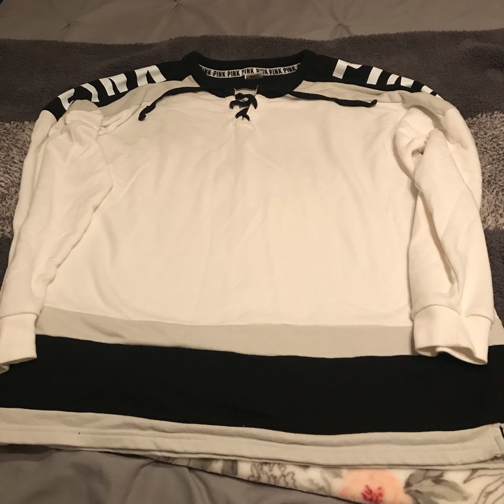 PINK hockey style sweatshirt